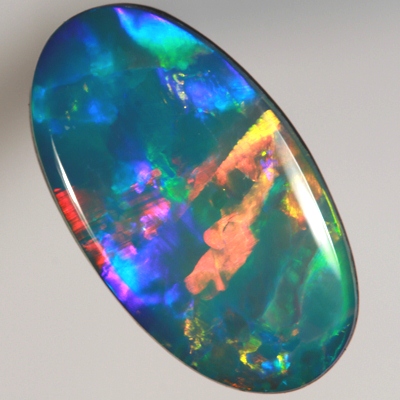 TOP QUALITY LIGHTNING RIDGE OPAL DOUBLET Large rolling flashes SEE VIDEO